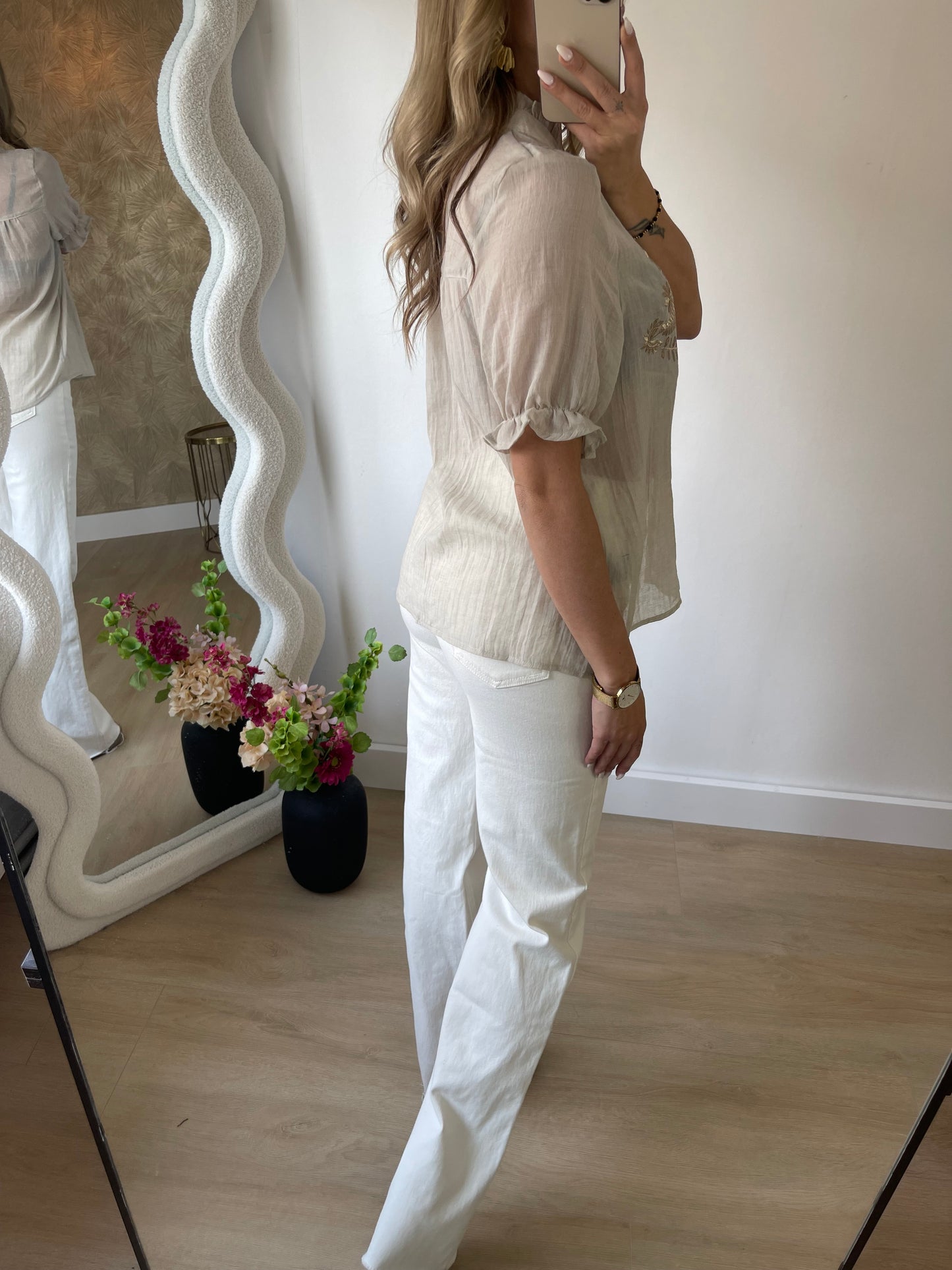 NORA BLOUSE BEIGE (K)