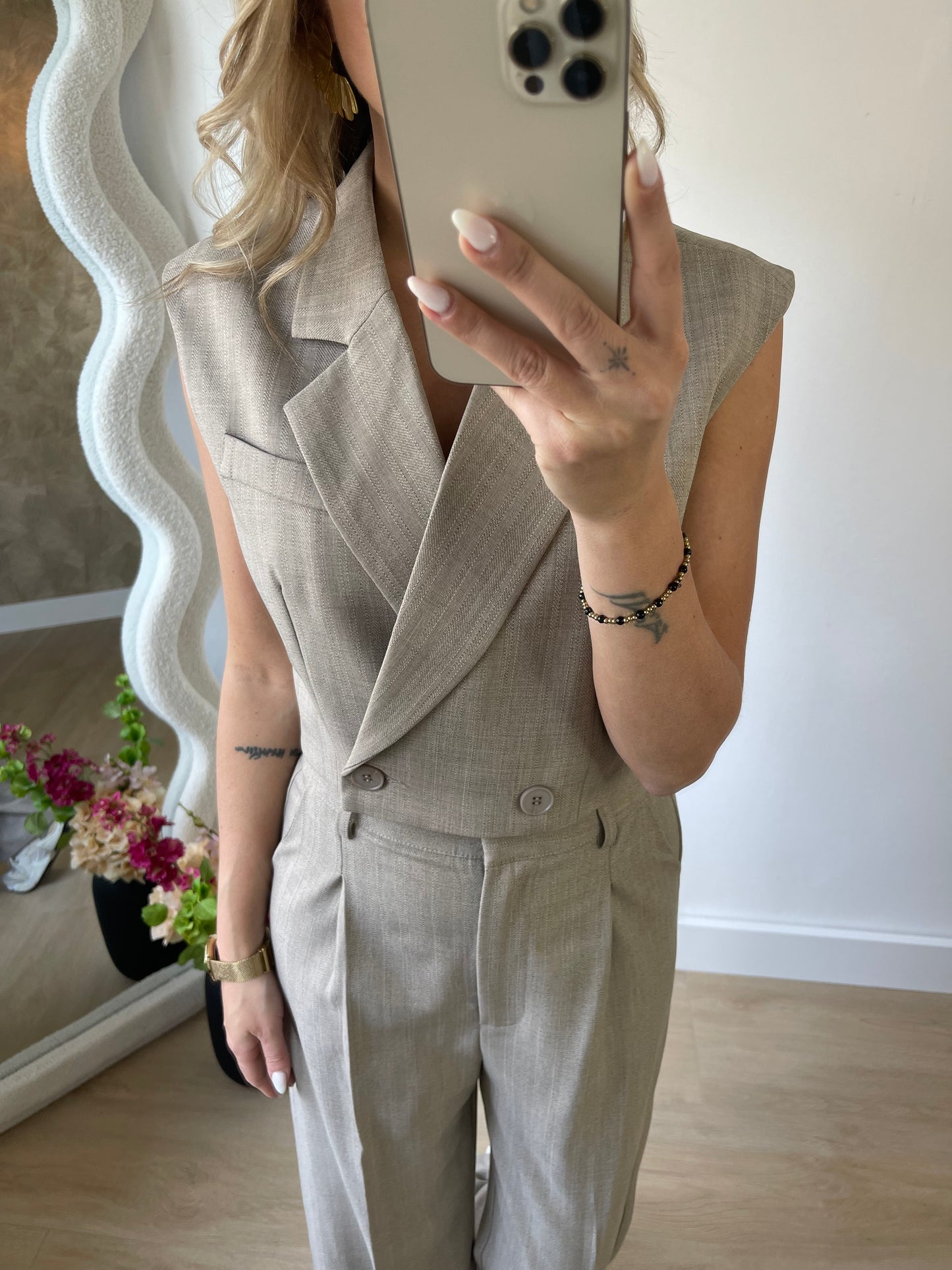 ZARA GILET - BEIGE