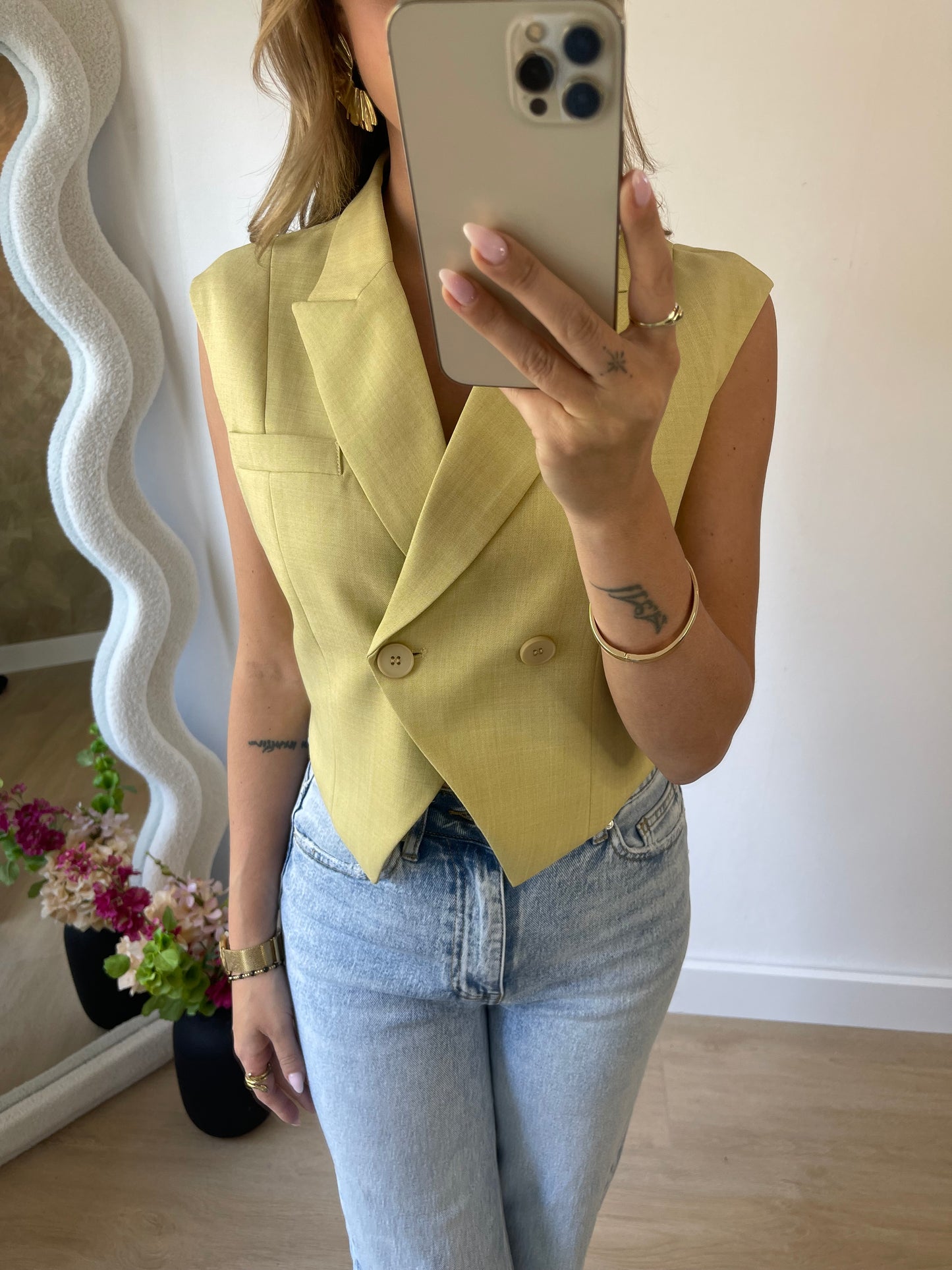 SOFIE GILET - Yellow