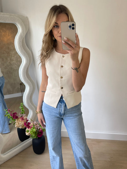 MILA GILET - BEIGE