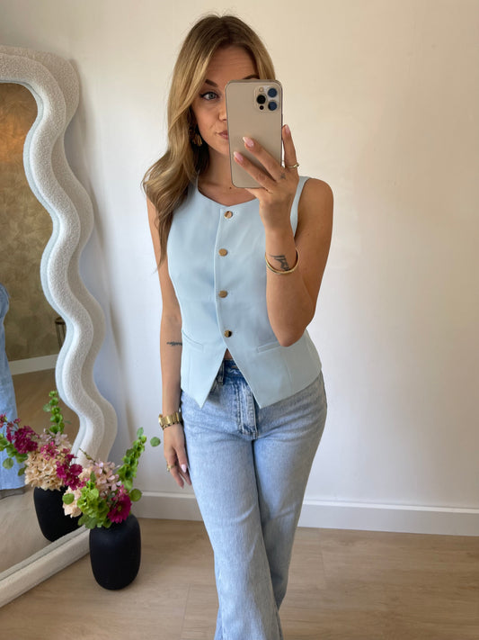 MILA GILET - LIGHT BLUE
