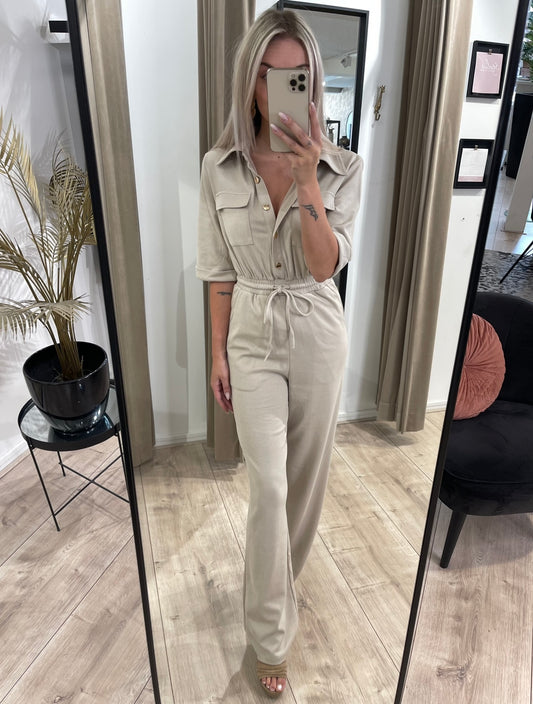 SAAR TALL JUMPSUIT - BEIGE