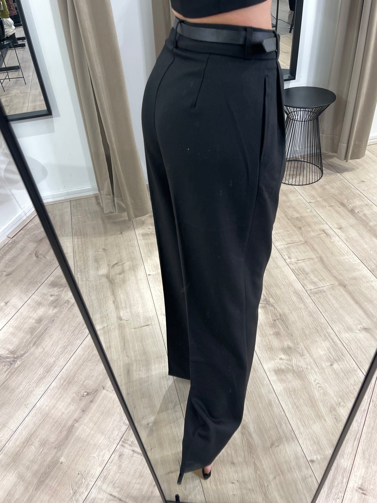 DANA PANTALON - BLACK (incl. riem)