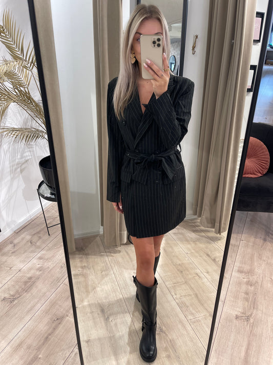 ELLIE BLAZER DRESS - BLACK