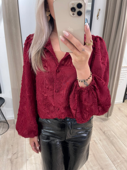 IVY BLOUSE - BORDEAUX