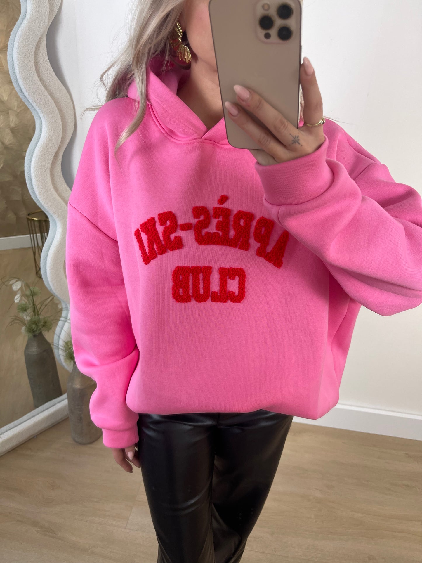 APRES SKI HOODIE - PINK