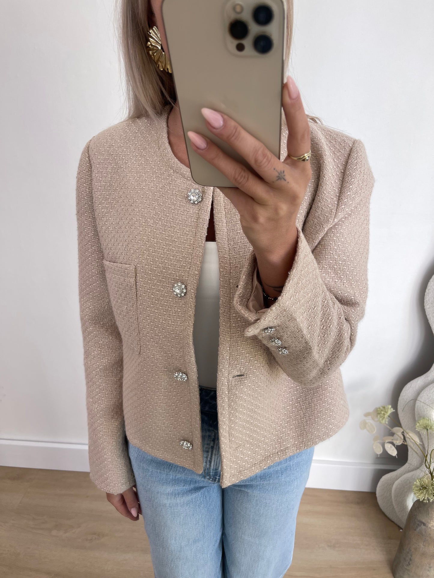 TESSA BLAZER - BEIGE